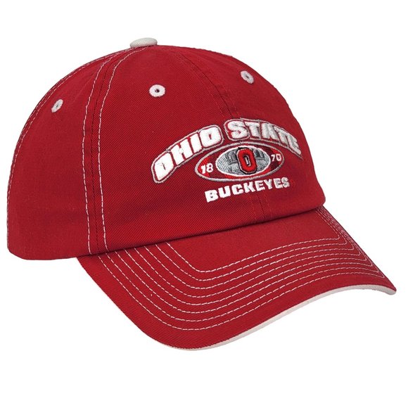 Ohio State Buckeyes Football Hat Baseball Cap Adjustable Red - Top of the World - Picture 2 of 6